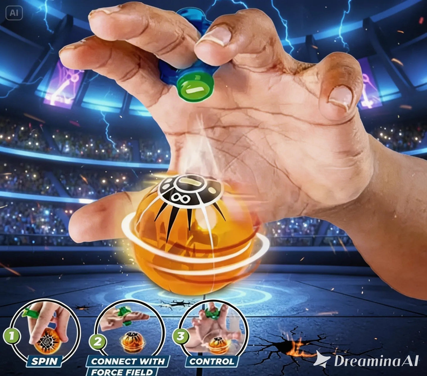 Fascinating Magnetic Rings Controlled Spinner Ball Discover The Ultimate Fingertip Magic
