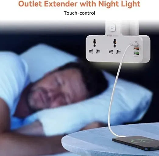 Smart Portable Extension Power Socket – Dual AC Outlets