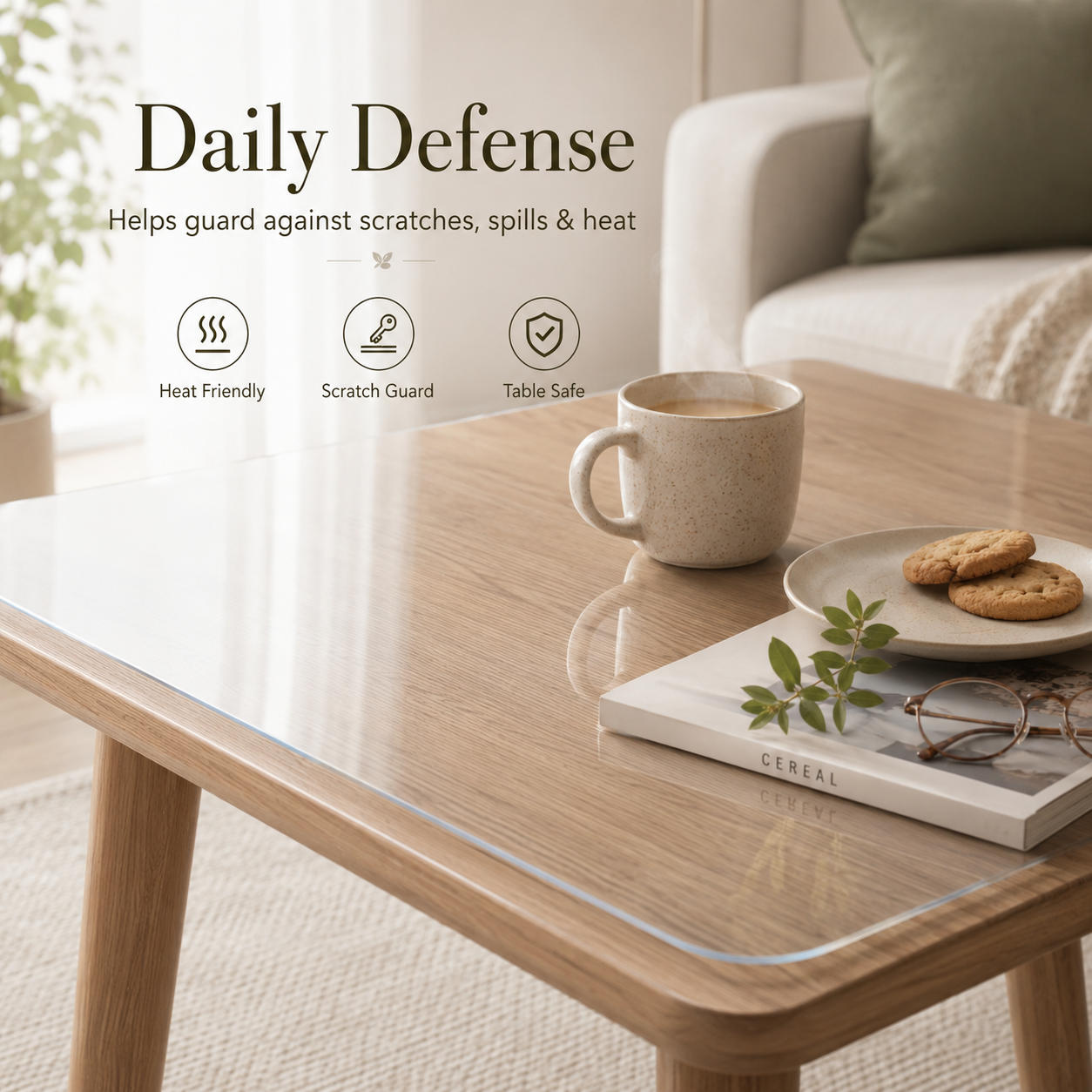 Transparent Waterproof Table & Furniture Protection Sheet