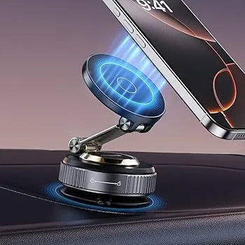 360° Magnetic Car Phone Holder With Strong Suction Base