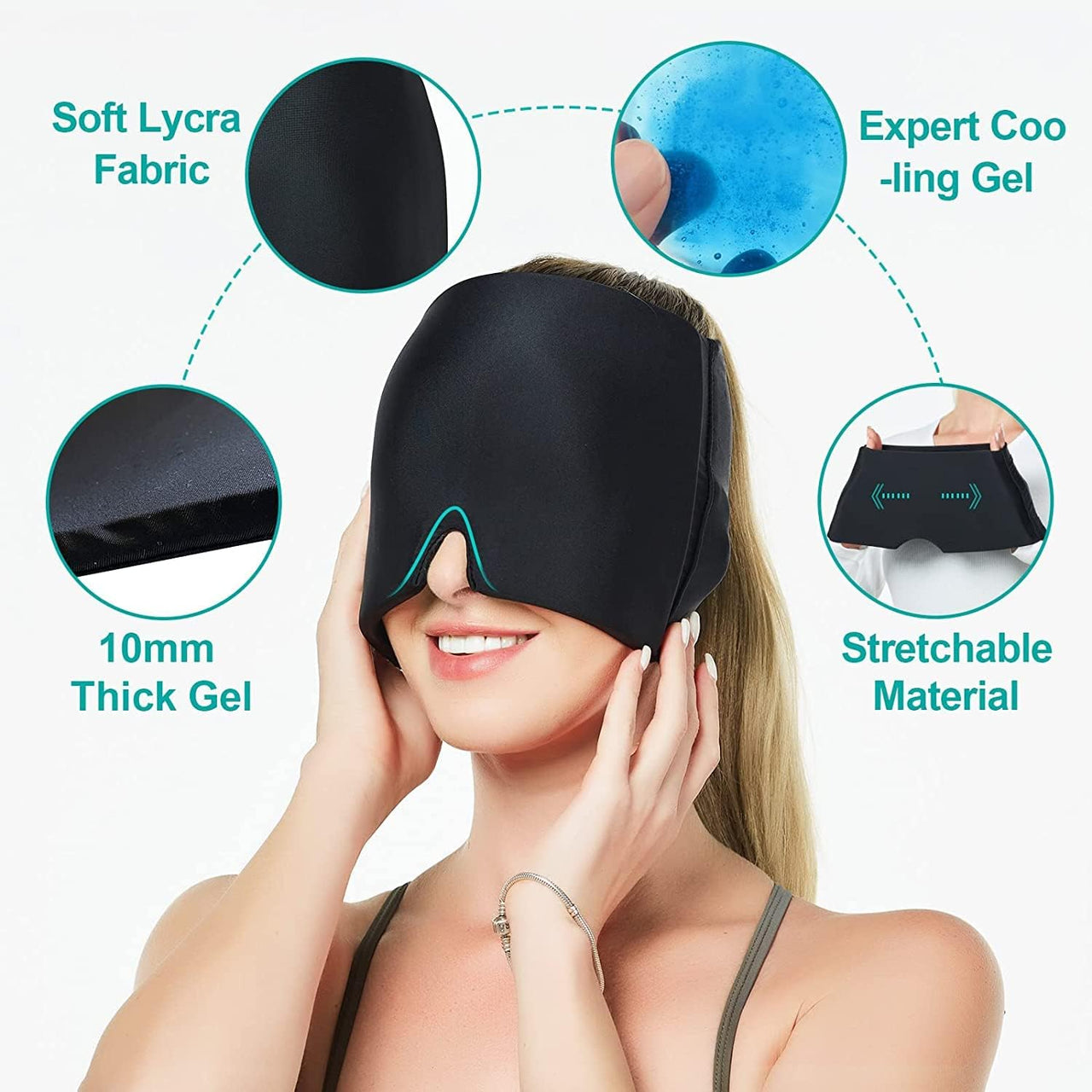 Headache Migraine Relief Hat Cold Compress