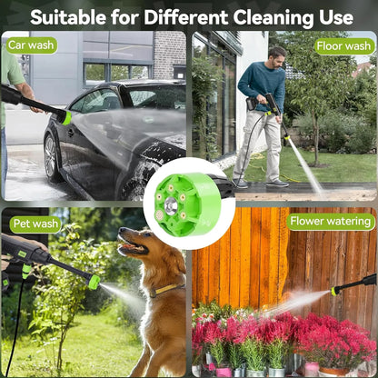 Portable Cordless High Pressure Washer Gun  Rechargeable Car & Home Cleaning Machine