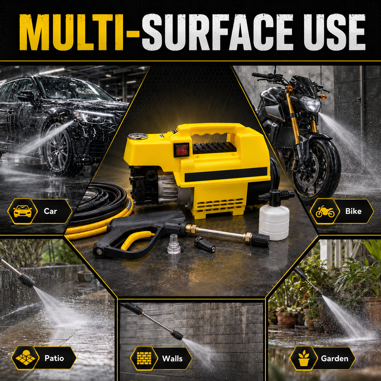Portable Pressure Washer Pump 1150W