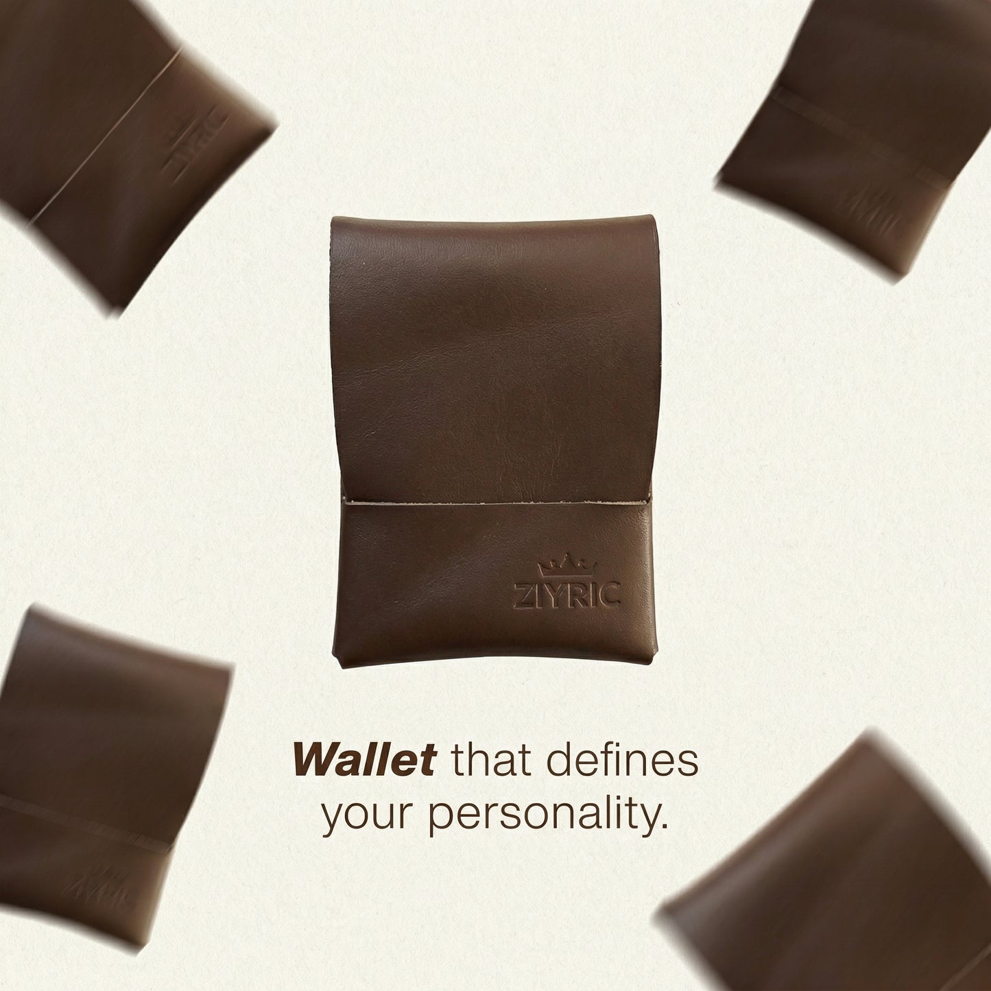 Ziyric Urban Fold Wallet-100% Genuine Leather