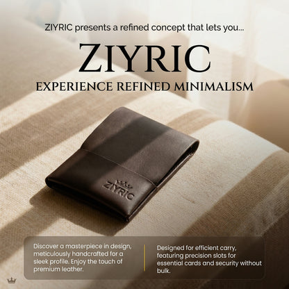 Ziyric Urban Fold Wallet-100% Genuine Leather