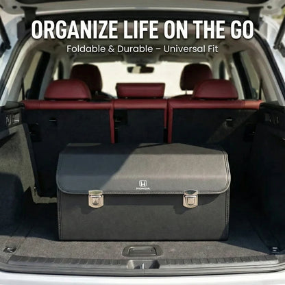 Foldable Car Trunk Organizer With 3 Compartments For Toyota Honda Suzuki Kia Hyundai & More Brands