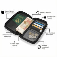 Thumbnail for Ziyric Travel Mate Passport Pouch Bag