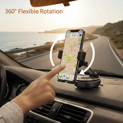 360° Magnetic Car Phone Holder With Strong Suction Base