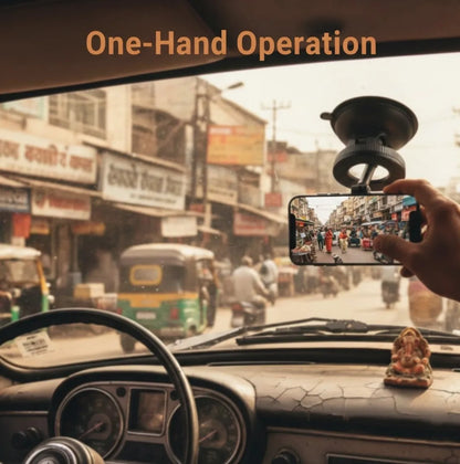 360° Magnetic Car Phone Holder With Strong Suction Base