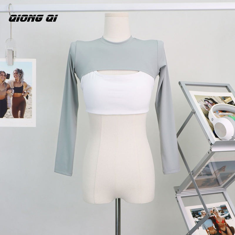 FlexFit Long Sleeve Crop Top