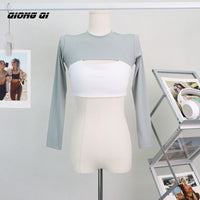 Thumbnail for FlexFit Long Sleeve Crop Top