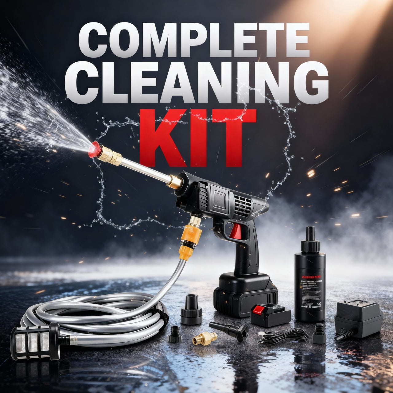 Cordless High Pressure Water Cleaner Washer Spray 02 Battery Included