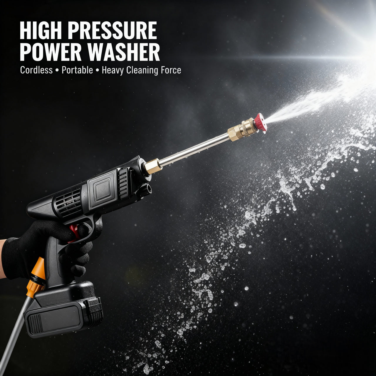 Cordless High Pressure Water Cleaner Washer Spray 02 Battery Included