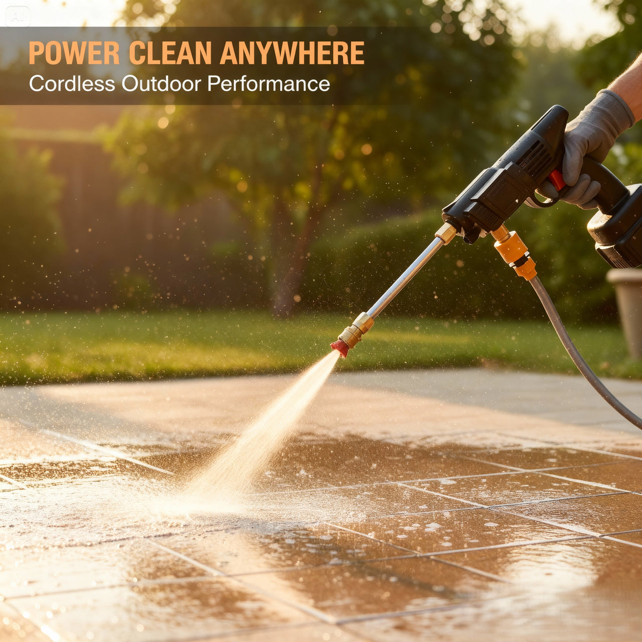 Cordless High Pressure Water Cleaner Washer Spray 02 Battery Included