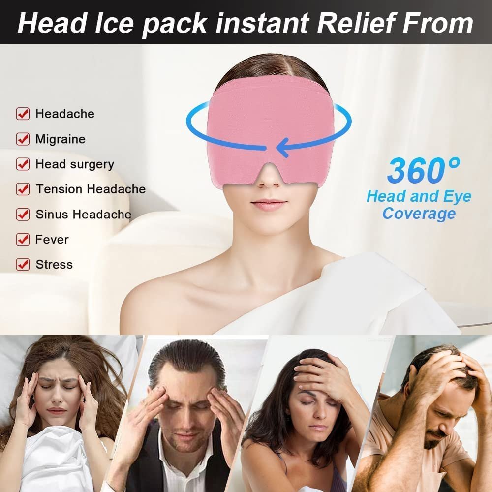 Headache Migraine Relief Hat Cold Compress