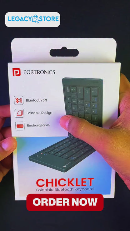 Portable Bluetooth Folding Keyboard for IOS/Android/Windows Tablet Mobile Phone