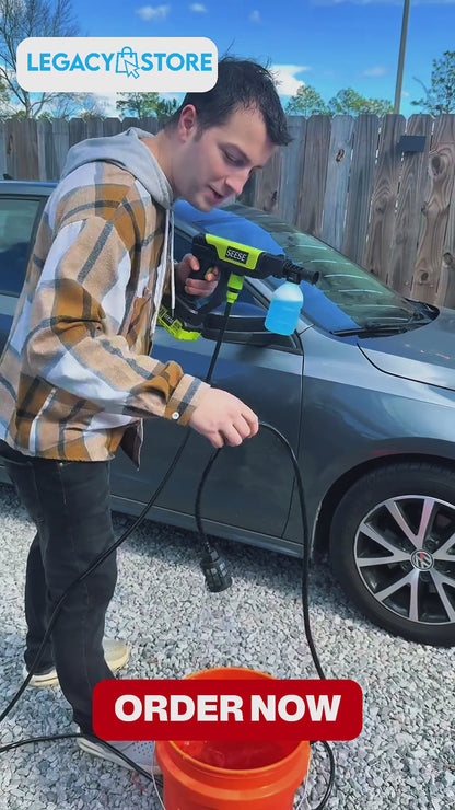 Portable Cordless High Pressure Washer Gun  Rechargeable Car & Home Cleaning Machine