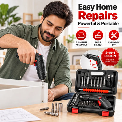 Electric Screw Driver Toolkit – ergonomic cordless design