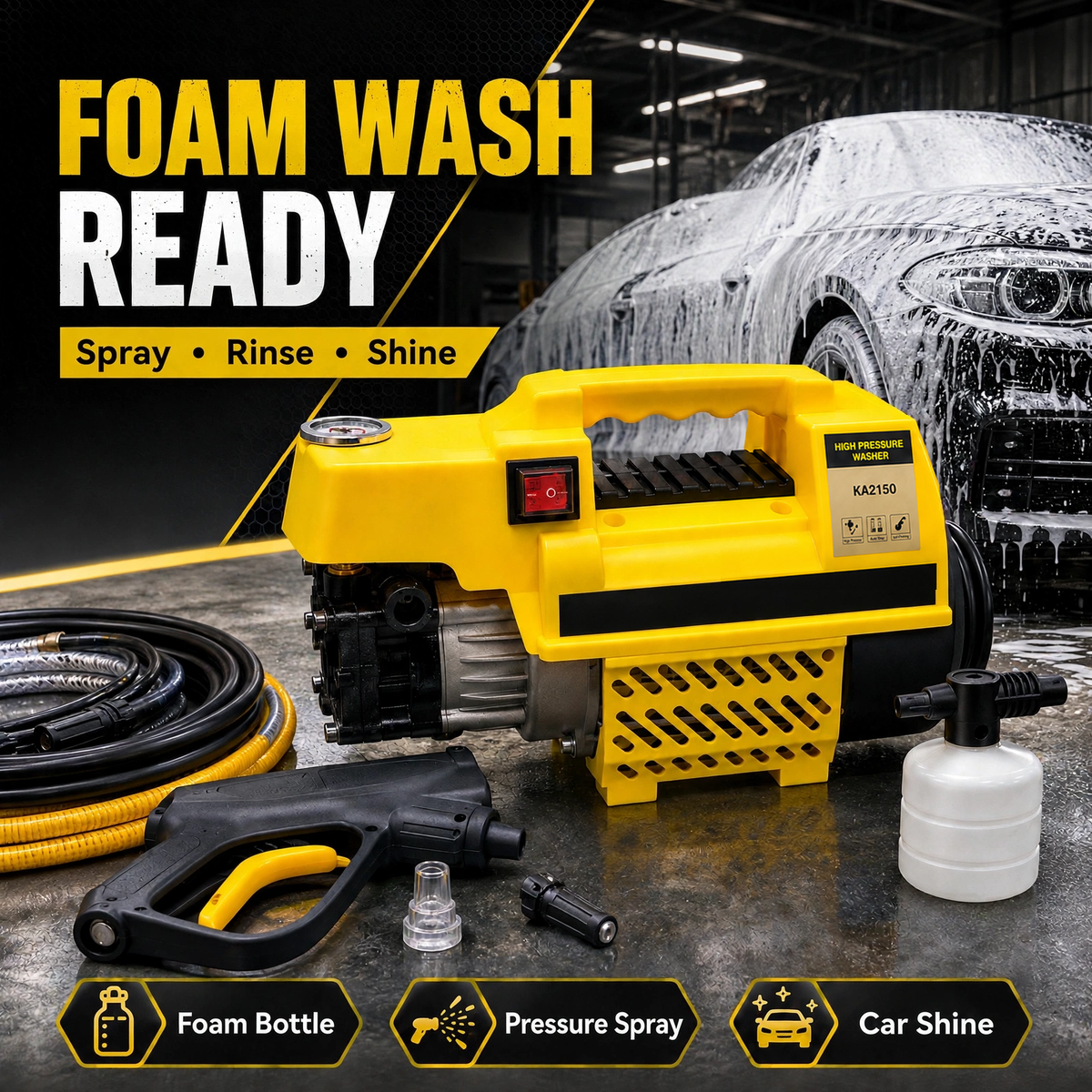 Portable Pressure Washer Pump 1150W